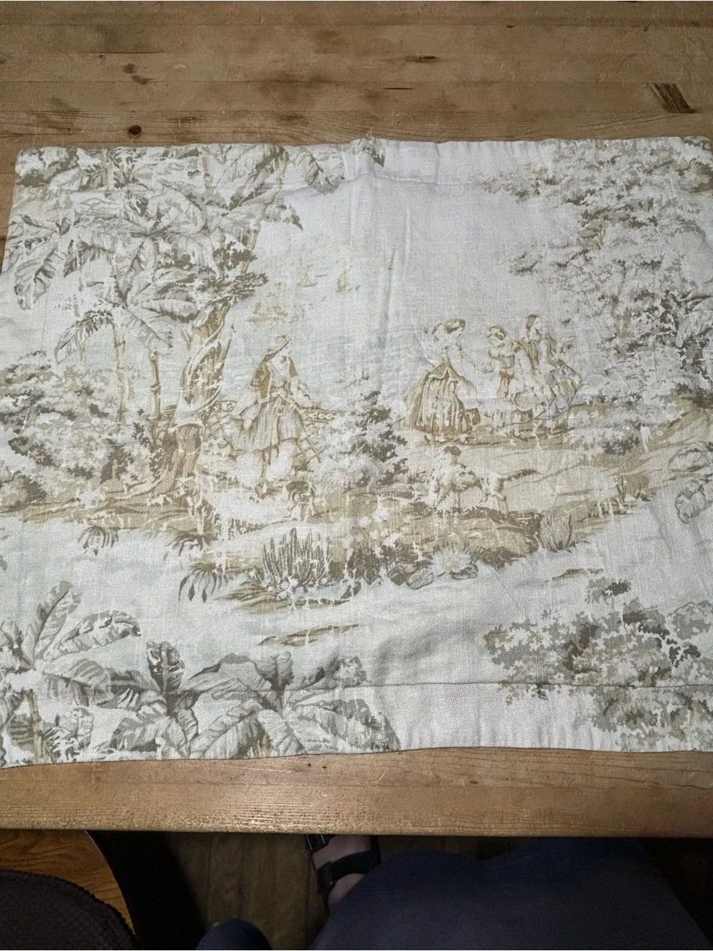 Vintage Legacy Toile Linen Blend Pillow Sham Swt